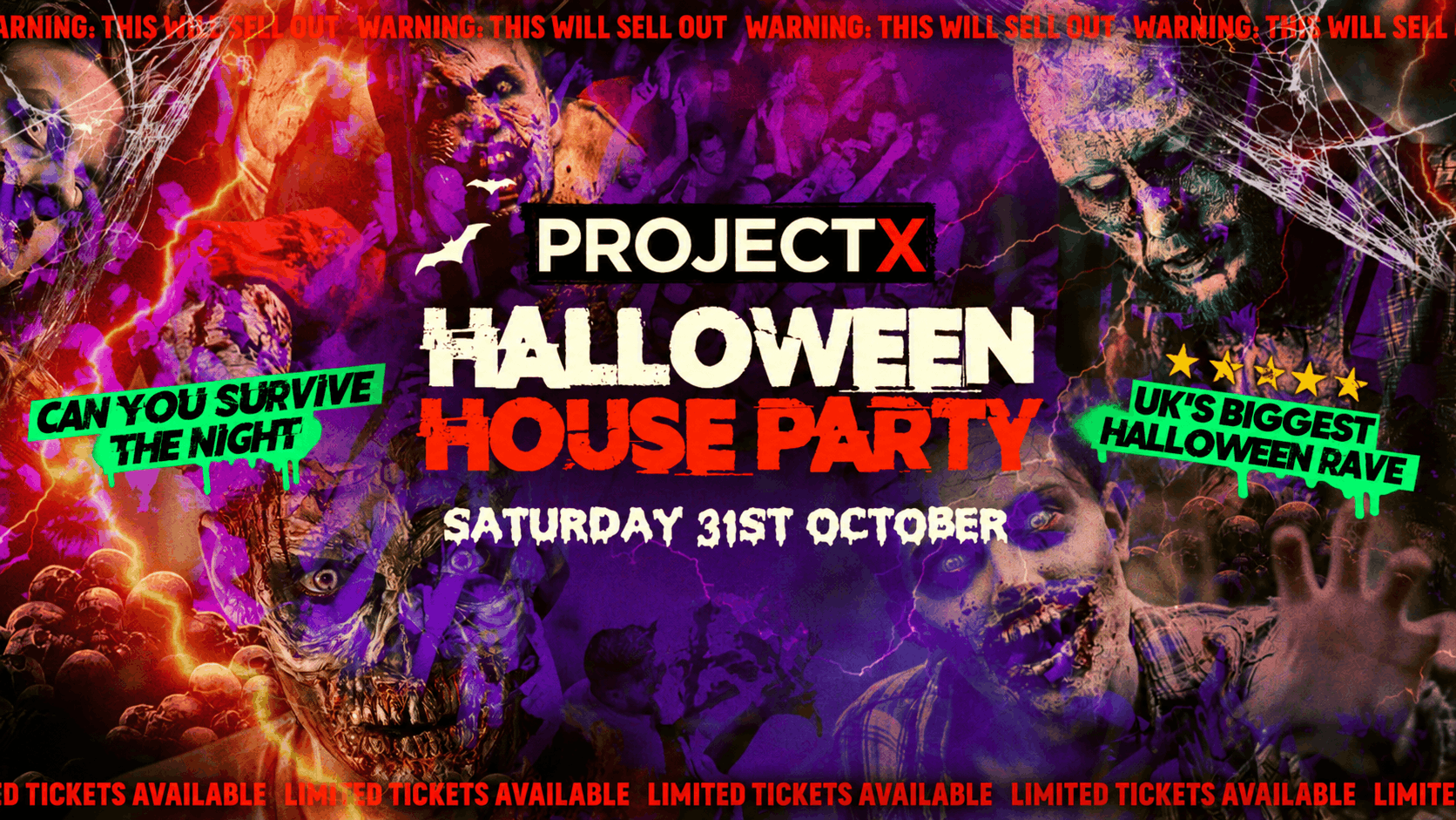 Project X Halloween House Party | Coventry Freshers 2026 & Warwick Freshers 2026 - First 100 Tickets £1! 🤯