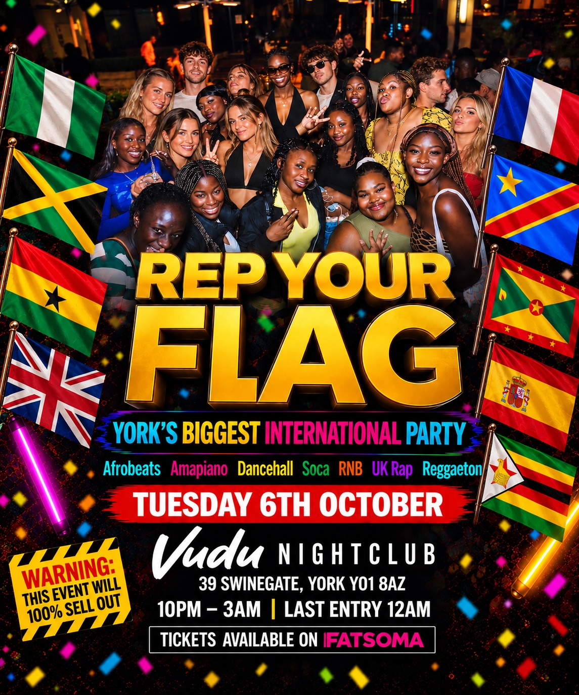REP YOUR FLAG – YORK’S BIGGEST INTERNATIONAL PARTY