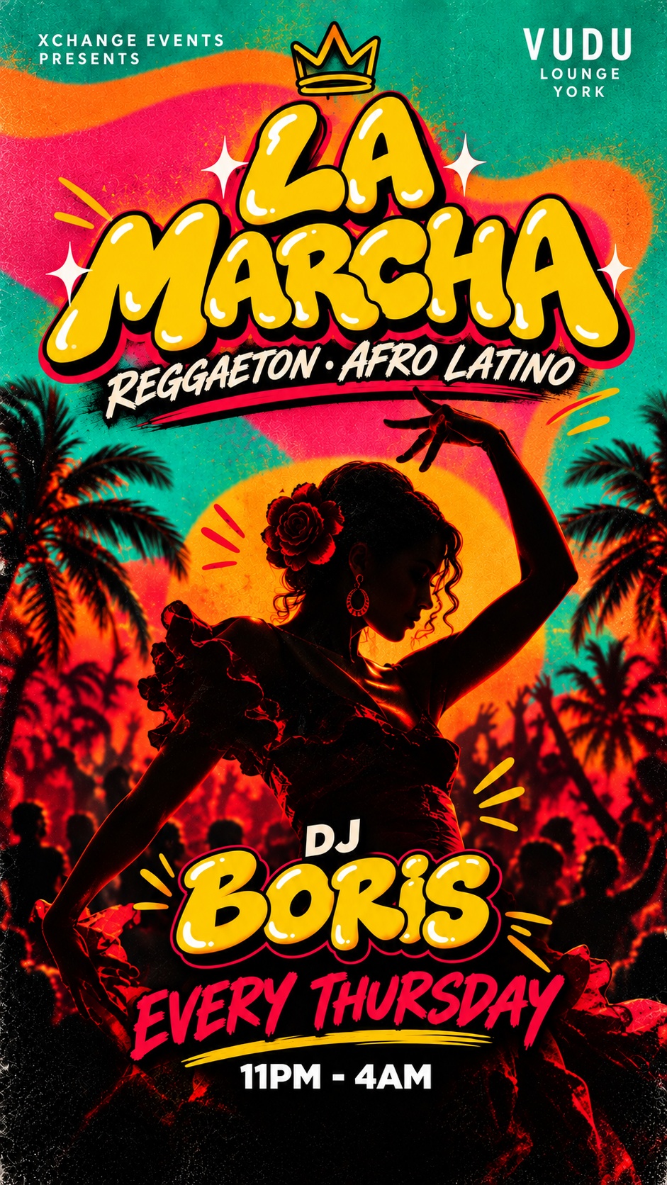 LA MARCHA | STUDENT REGGAETON FIESTA | VUDU LOUNGE | YORK