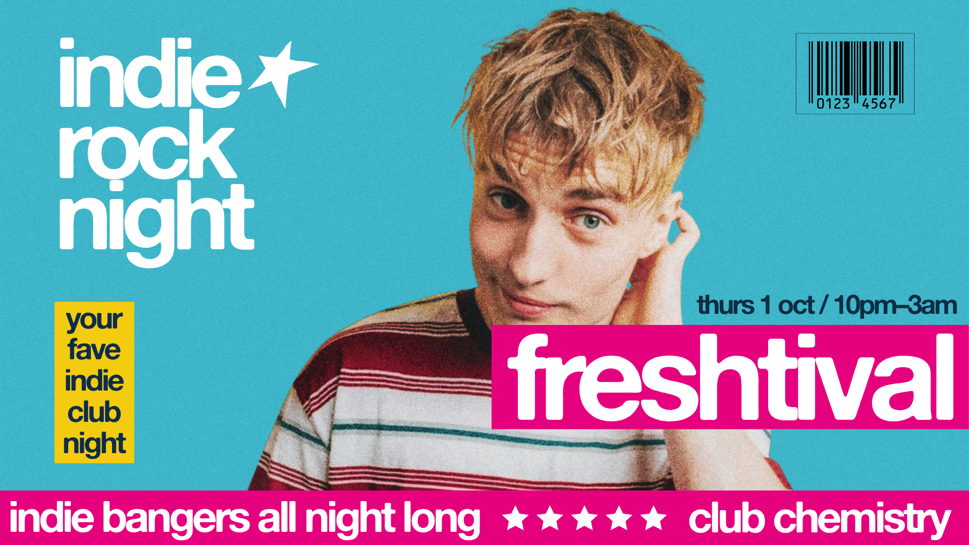 Indie Rock Night ∙ FRESHTIVAL 2026  | Club Chemistry Takeover *LAST 50 ONLINE TICKETS*