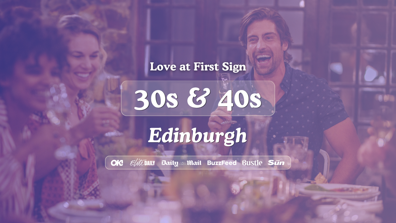 30s & 40s Singles Night at The Alchemist George Street Edinburgh | Love at First Sign