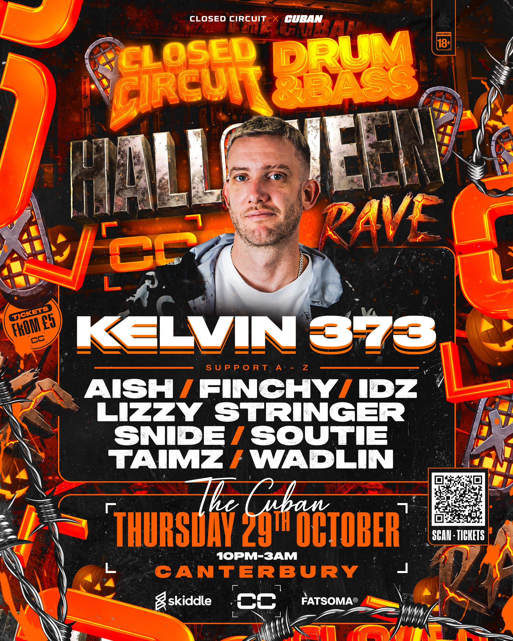 KELVIN 373 - HALLOWEEN RAVE @THE CUBAN Canterbury