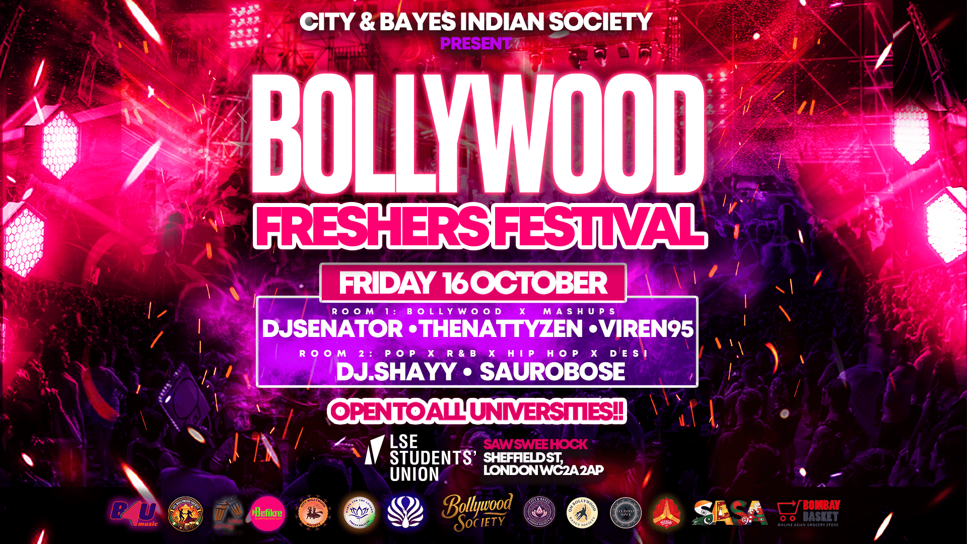 Bollywood Freshers Festival (London's Official Bollywood Student Festival) - Friday 16 October