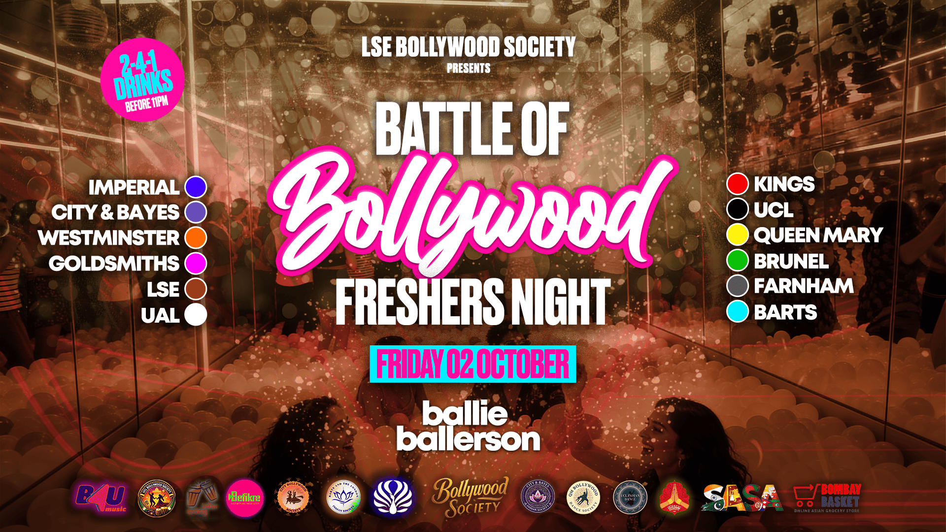 BATTLE OF BOLLYWOOD (The Official London Universities Freshers Clash) @BallieBallerson [TRENDING🔥]
