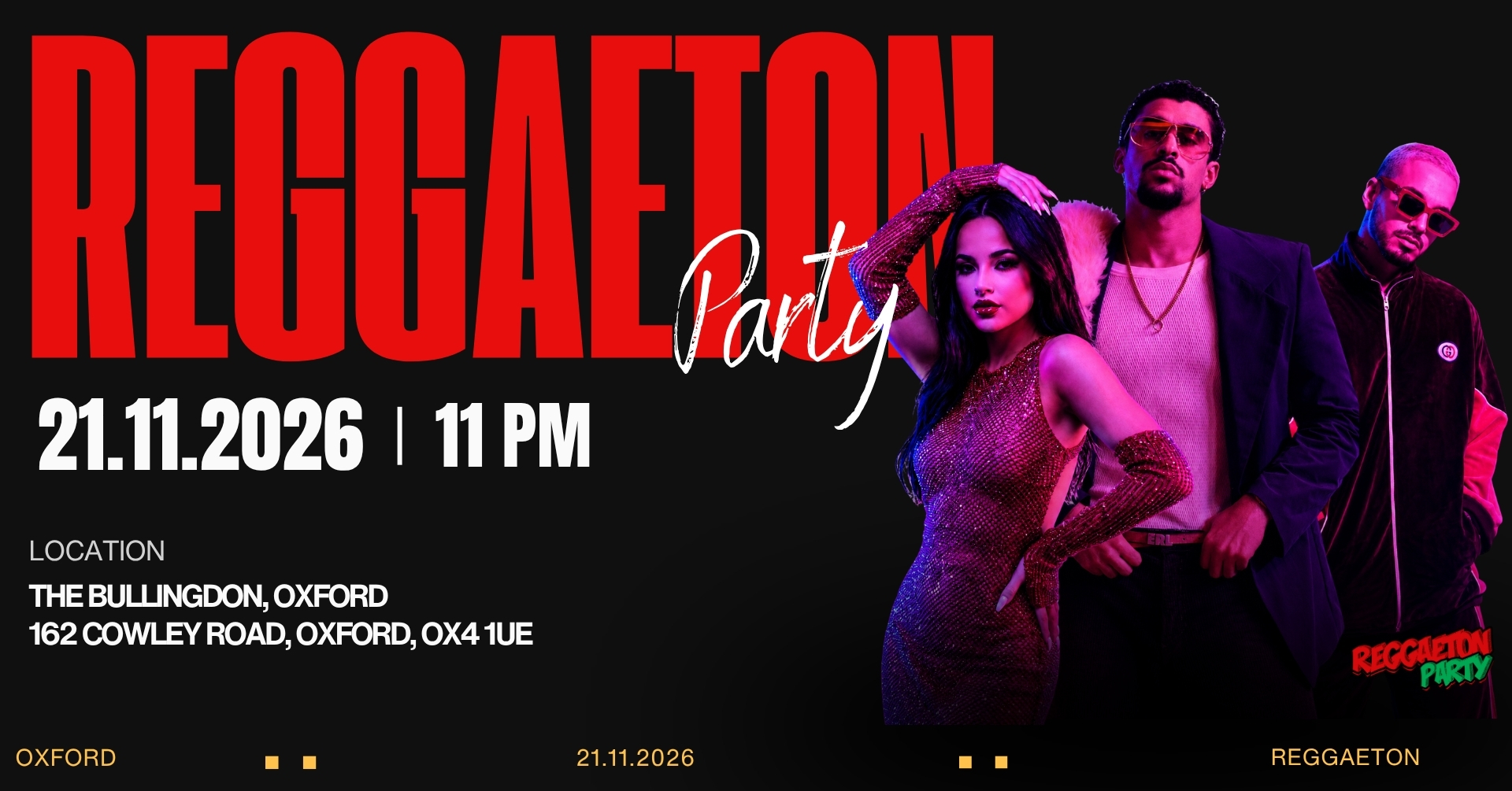 Reggaeton Party (Oxford) November  2026