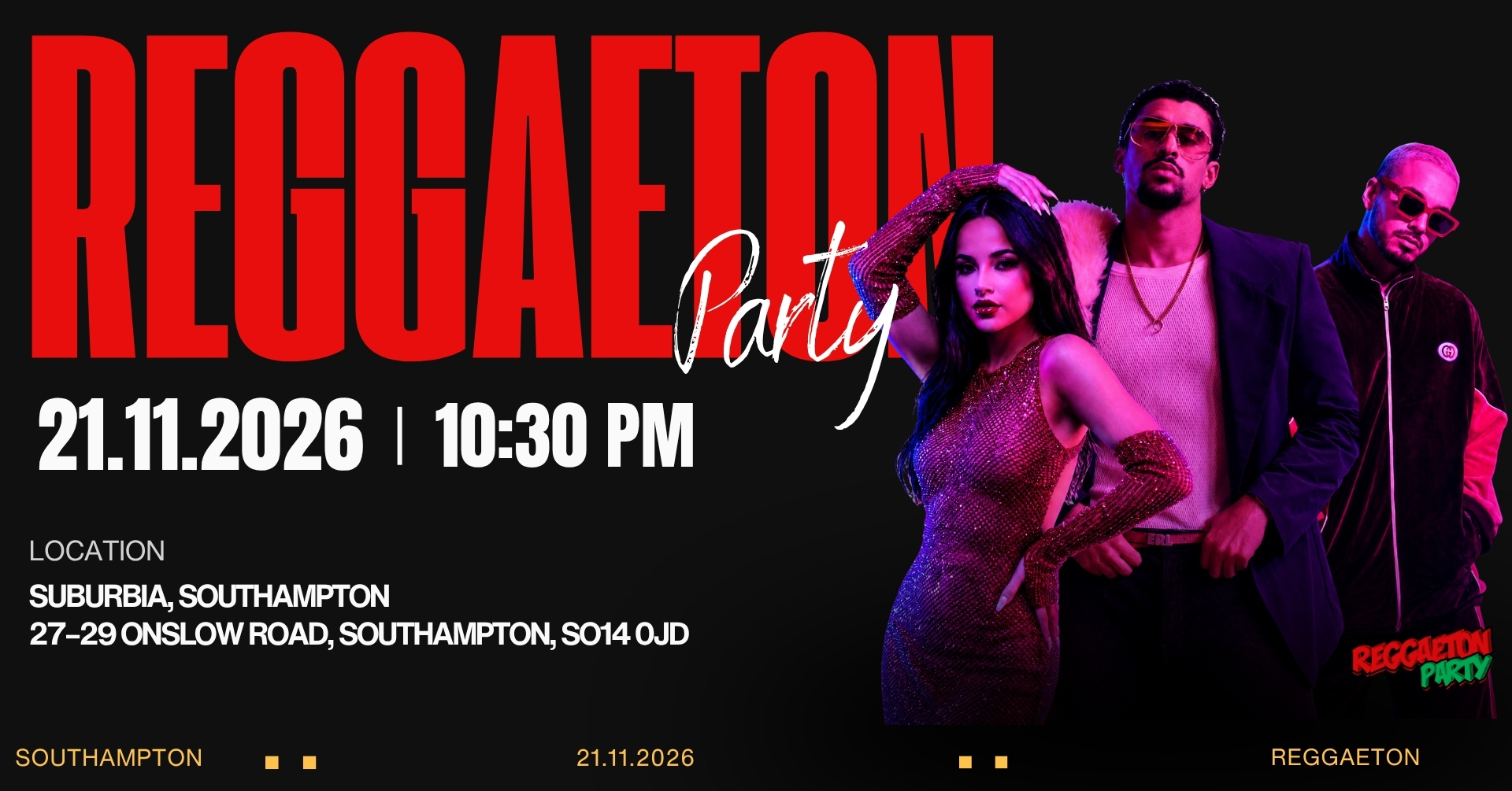 Reggaeton Party (Southampton) November 2026