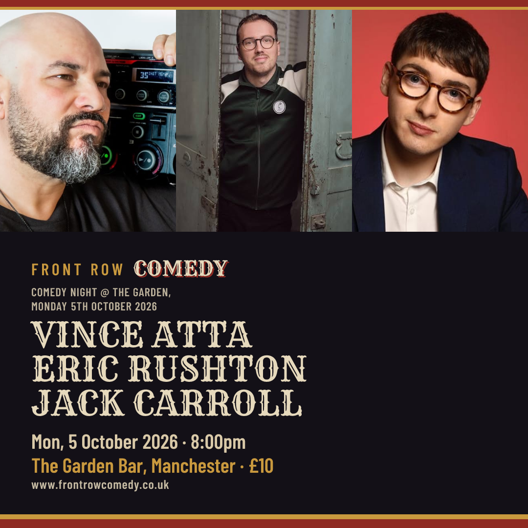 Comedy Night @ The Garden, Monday 5th October 2026