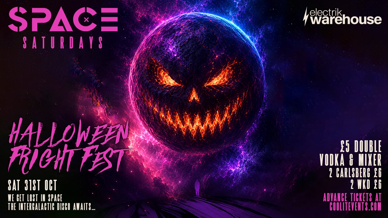 🪩 🎃 HALLOWEEN FRIGHT FEST - SPACE SATURDAYS 🎃🪩 @  Electrik WAREHOUSE