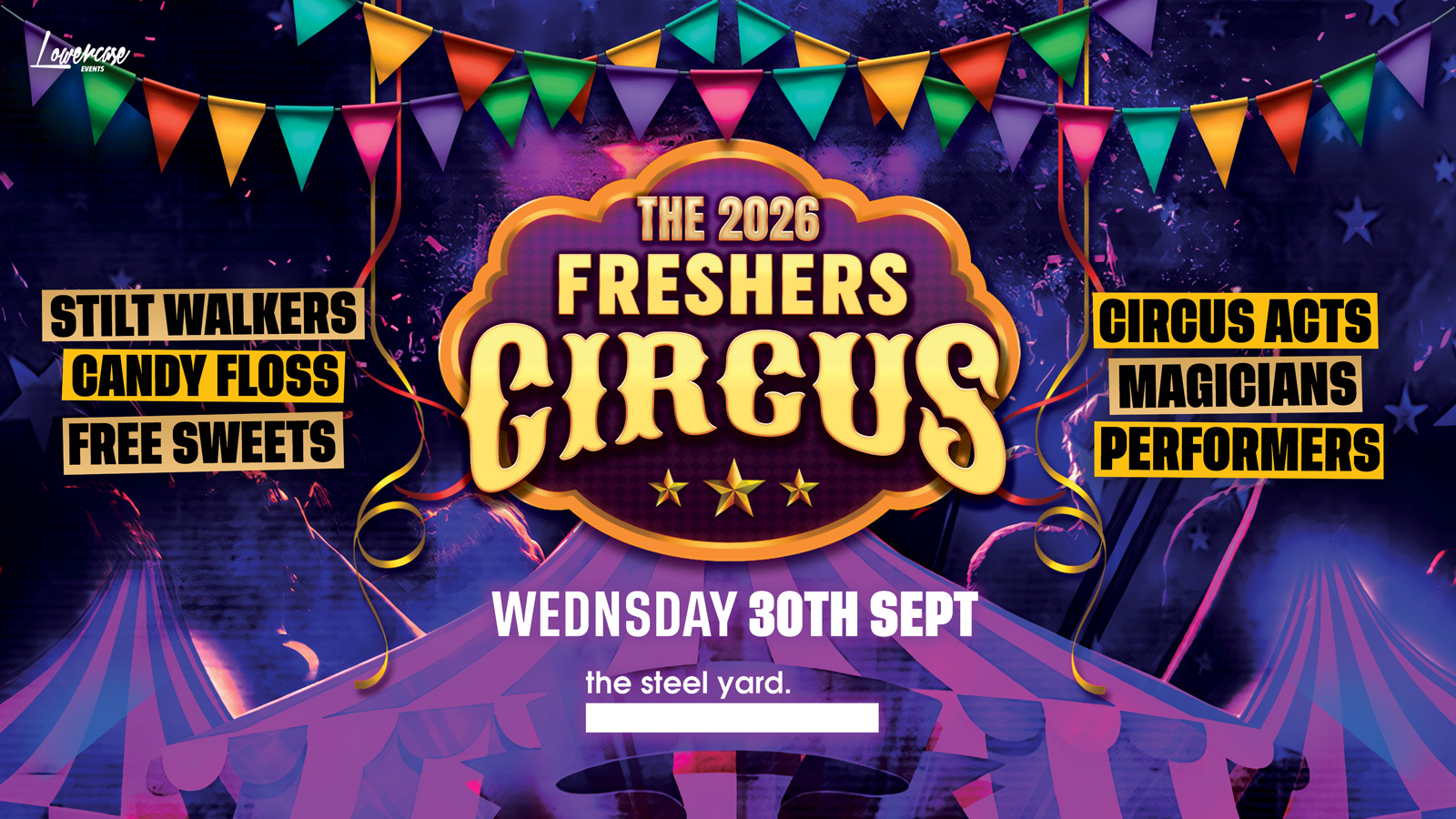 THE 2026 LONDON FRESHERS CIRCUS @ THE STEEL YARD🎪 - LONDON FRESHERS WEEK 2026