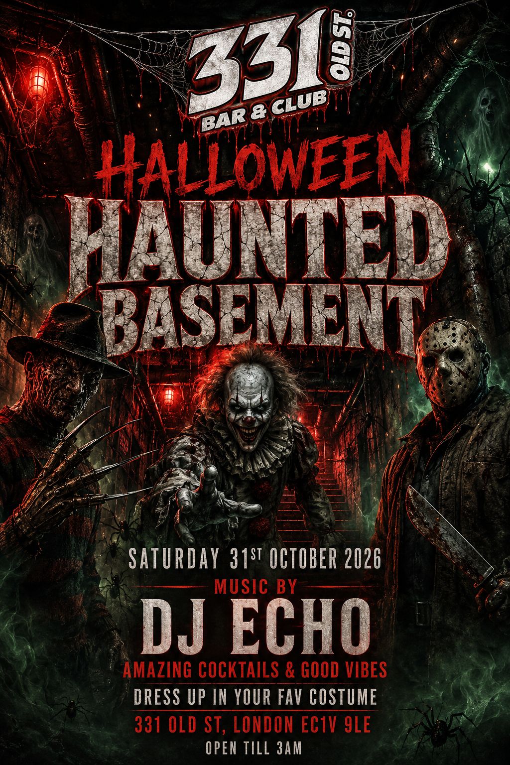 Haunted Halloween Basement Party