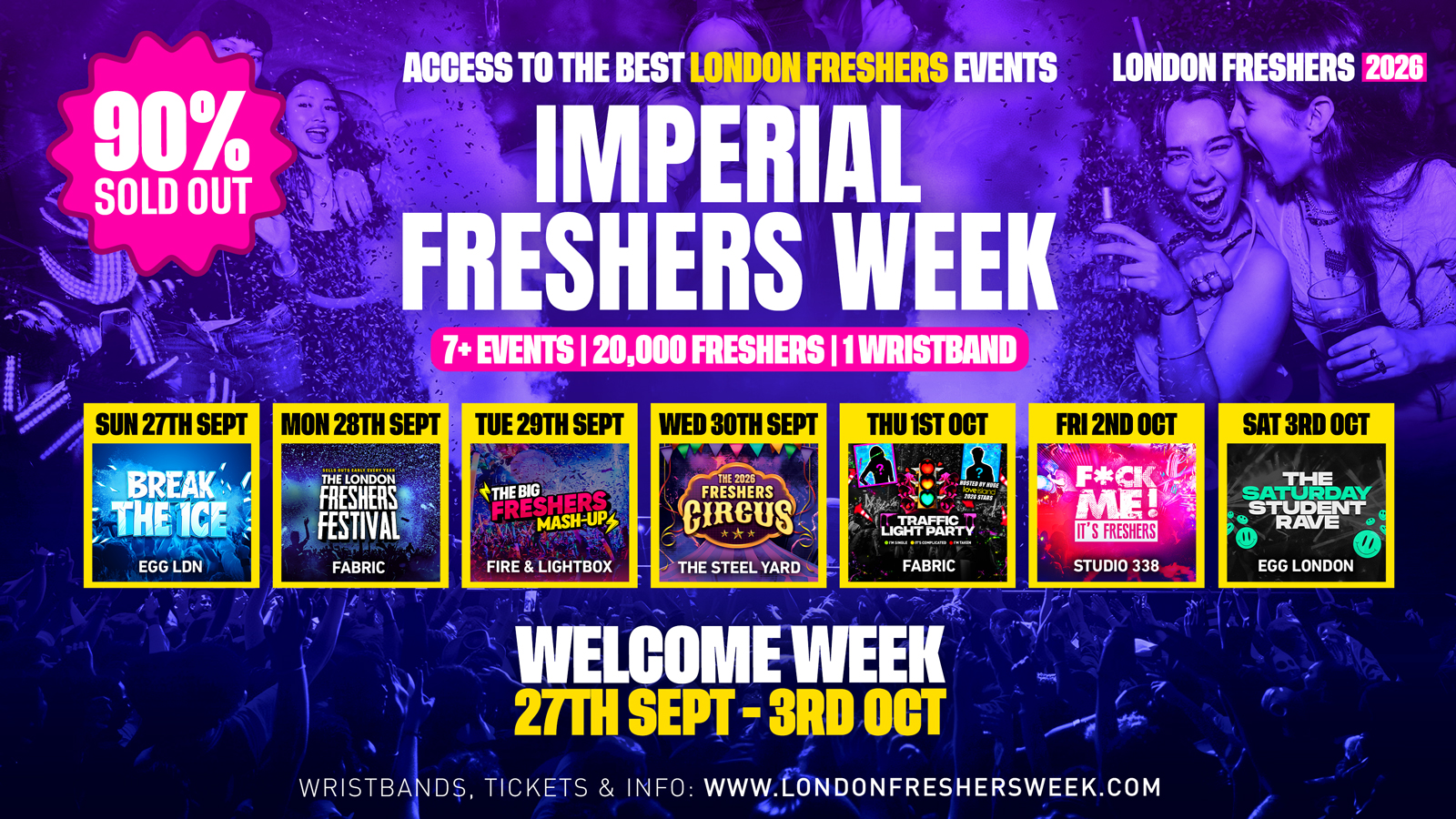 UCL - University College London Freshers - London Freshers Week 2026 - [Welcome Week]