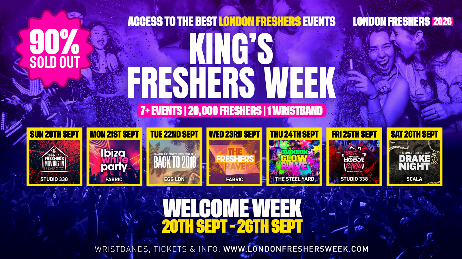 KCL – King’s College London Freshers – London Freshers Week 2026 – [Welcome Week]