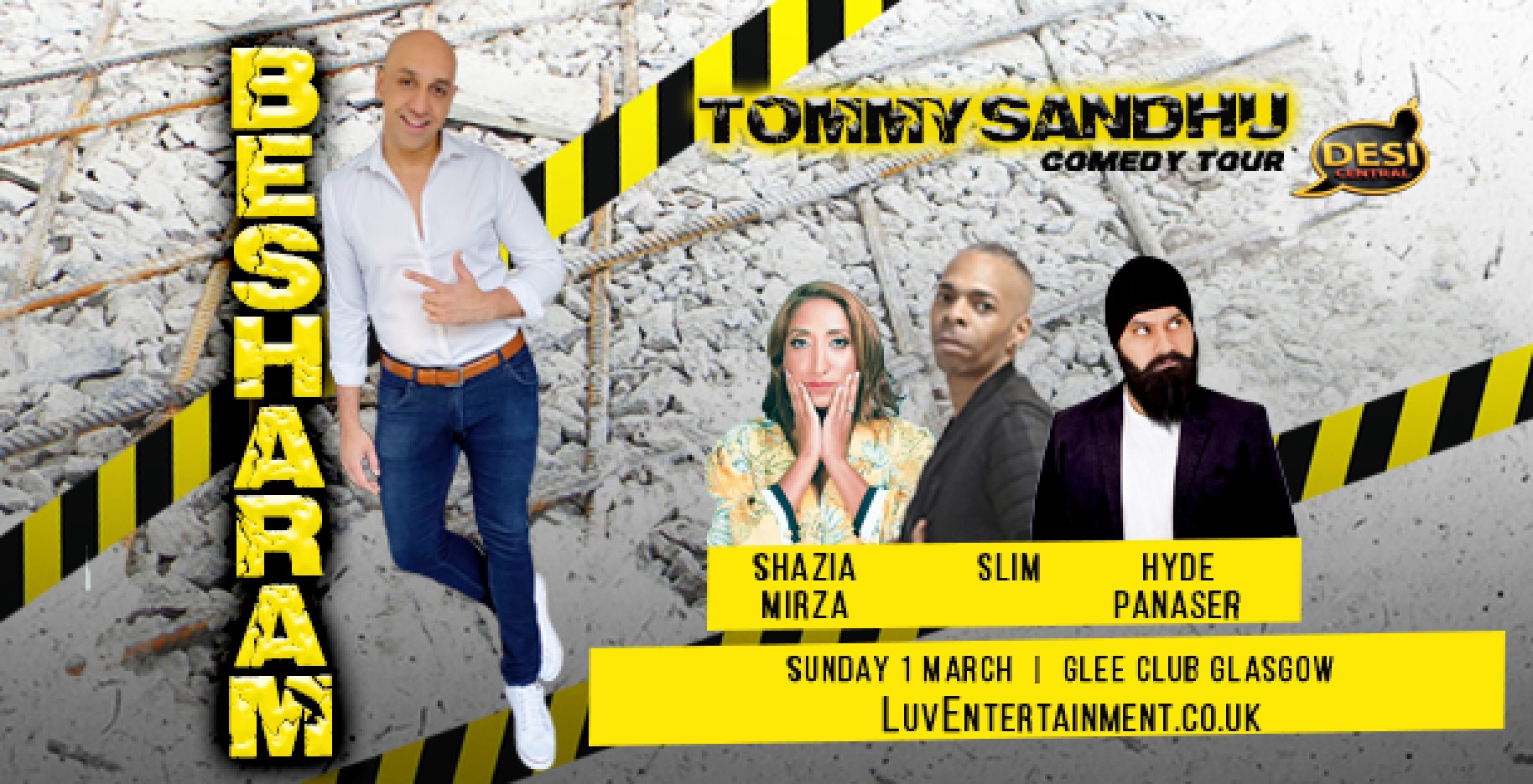 TOMMY SANDHU : BESHARAM TOUR – GLASGOW