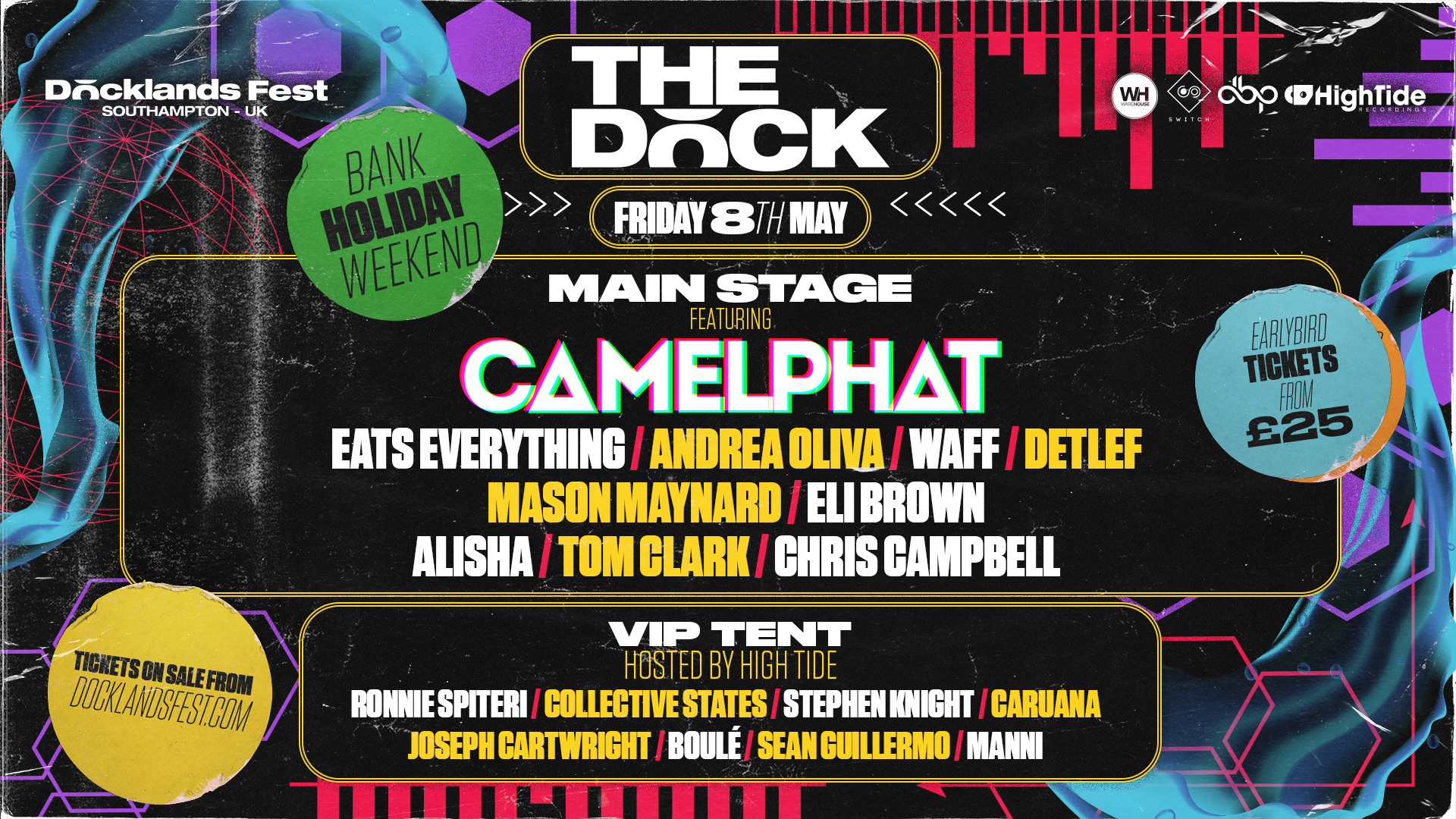 THE DOCK (May Bank Holiday Friday) –  FULL LINEUP ANNOUNCED!