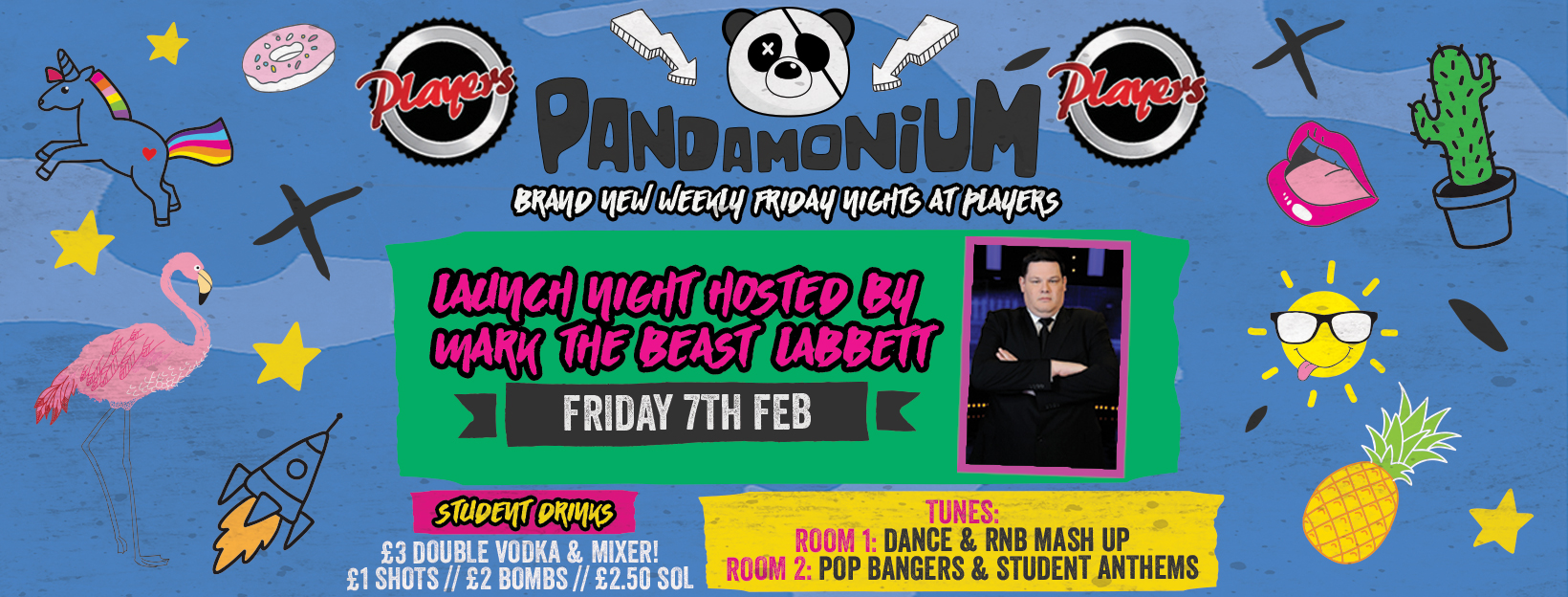 Pandamonium Fridays – Launch with Mark ‘The Beast’ Labbett