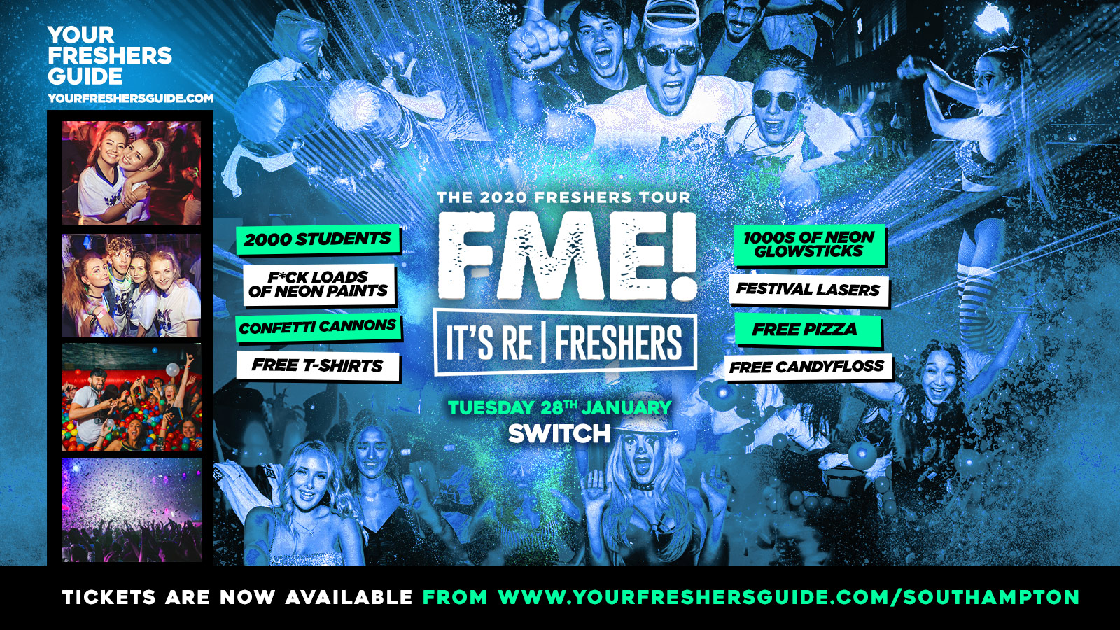 Last 200 Tickets – F*CK ME It’s Refreshers @ Switch Southampton – End of Exams Party!