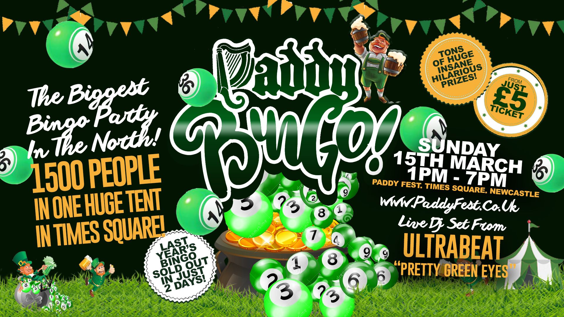 THE HUGE PADDY BINGO  // TIMES SQUARE NEWCASTLE