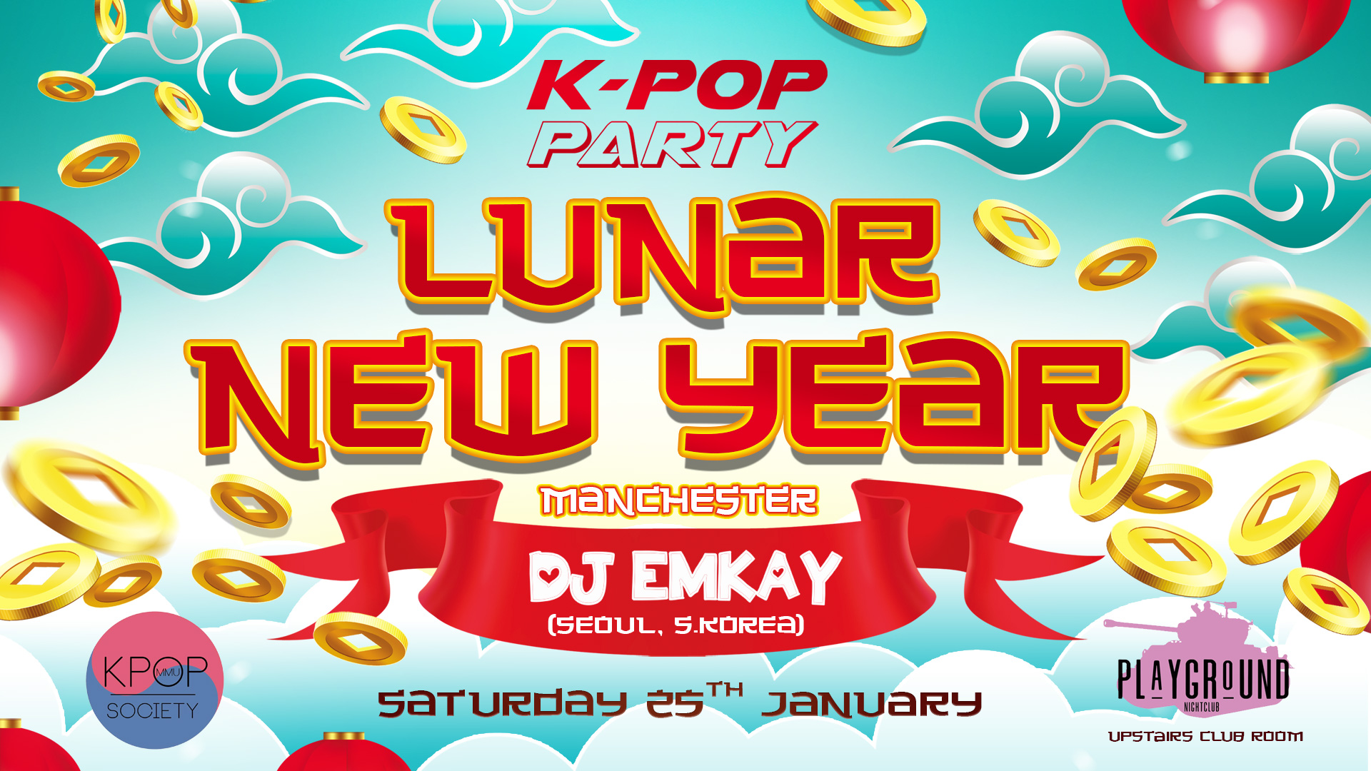 K-Pop Party Manchester | Lunar New Year (DJ EMKAY) at Playground