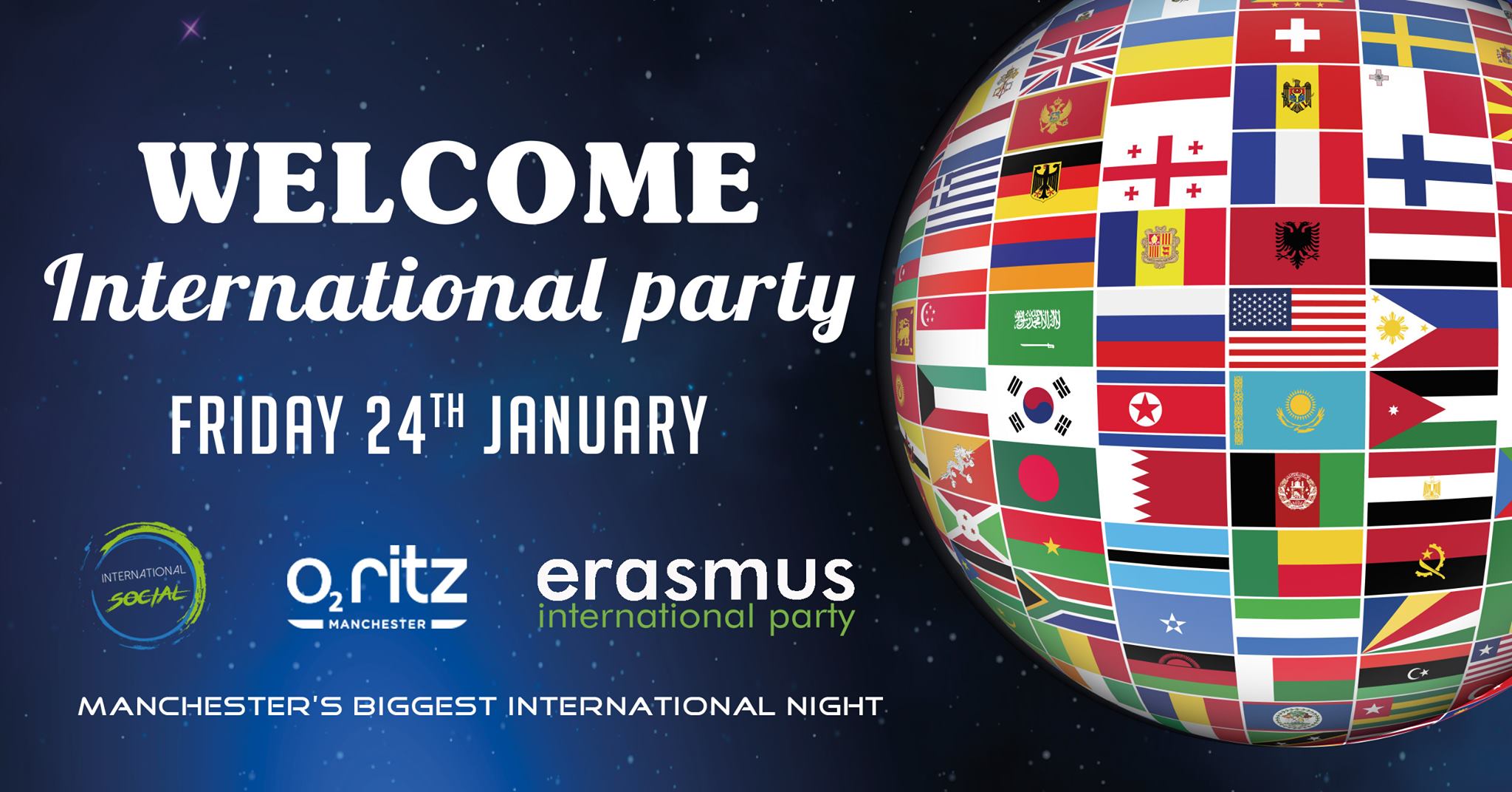 Erasmus Manchester- Welcome International Party 2020