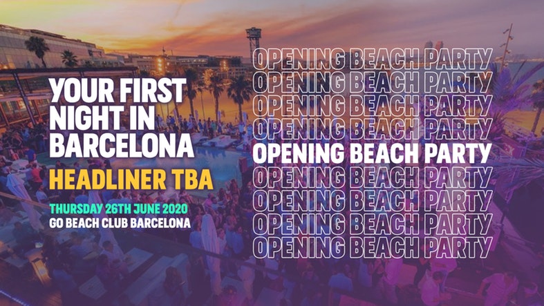 OPENING BEACH PARTY – HEADLINER TBA