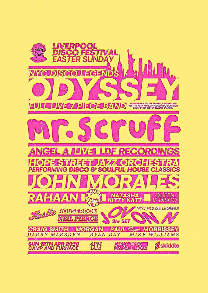 Liverpool Disco Festival Easter Sunday Ft. Odyssey Full Band