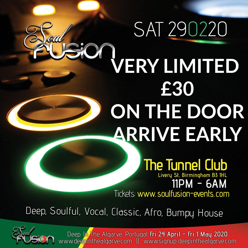 Soul Fusion Multi Arena Gathering Tunnel Club Birmingham at Tunnel