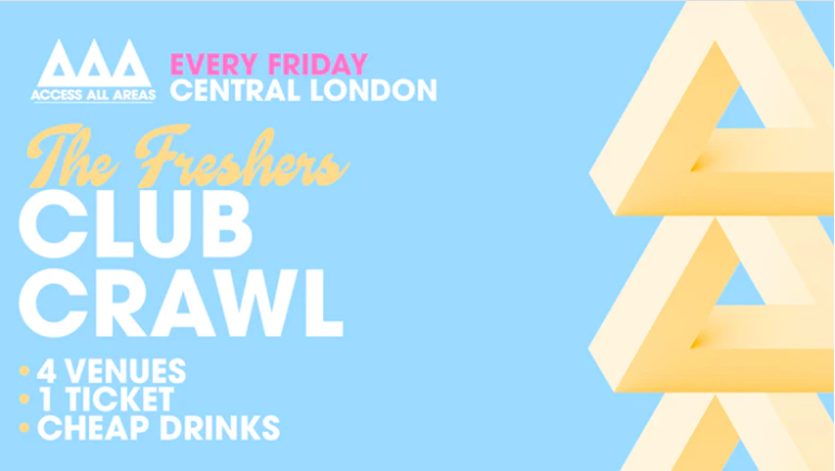 Access All Areas – The Friday Night Club Crawl | £5 Tickets & Cheap Drinks!