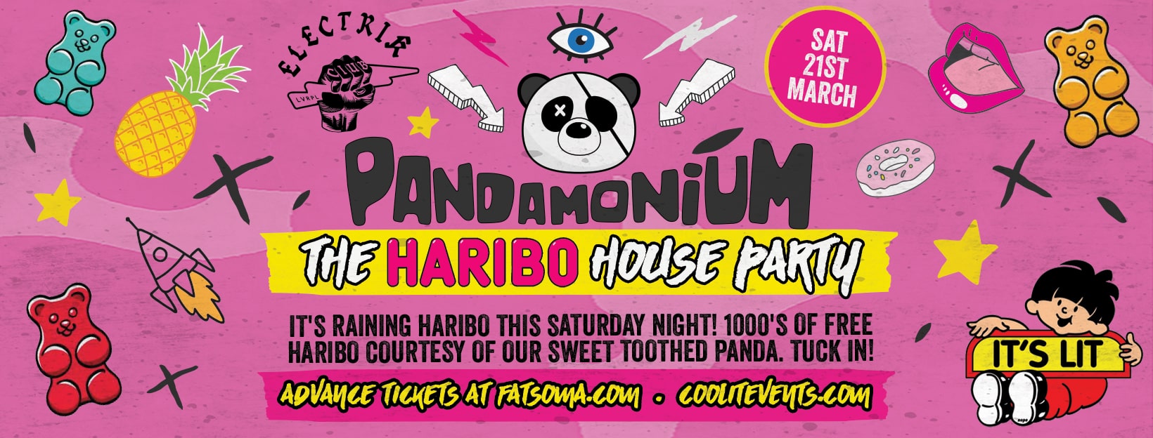 Pandamonium Saturdays – Haribo House Party