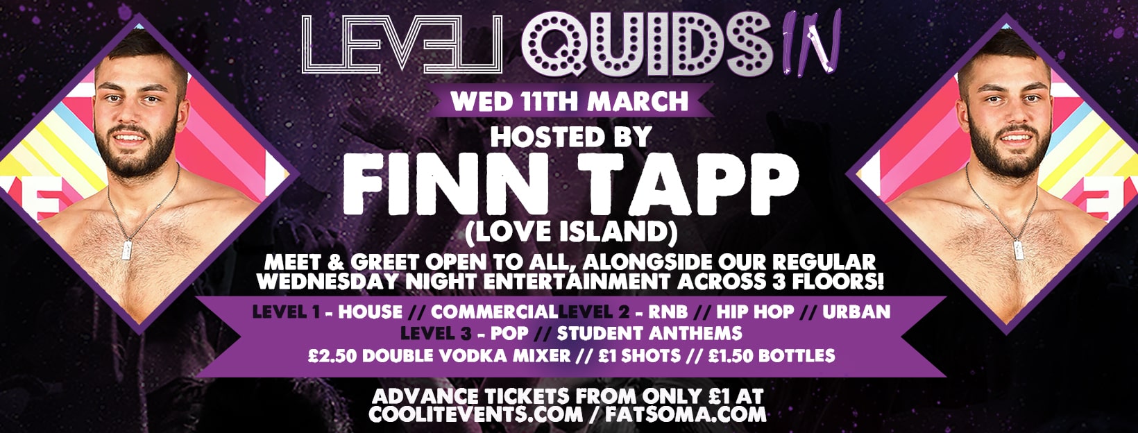 Quids In Wednesdays – with Finn Tapp from Love Island