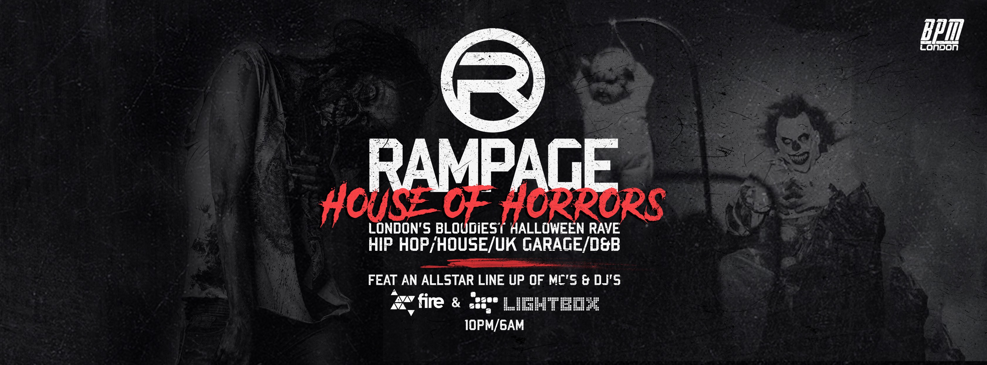 The Rampage Sound House Of Horrors Halloween Rave – ft Crazy Cousinz & DJ Pied Piper