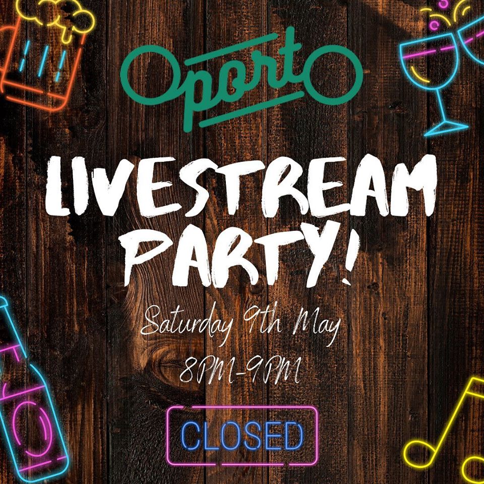 Oporto Livestream Party for #SaveOurVenues