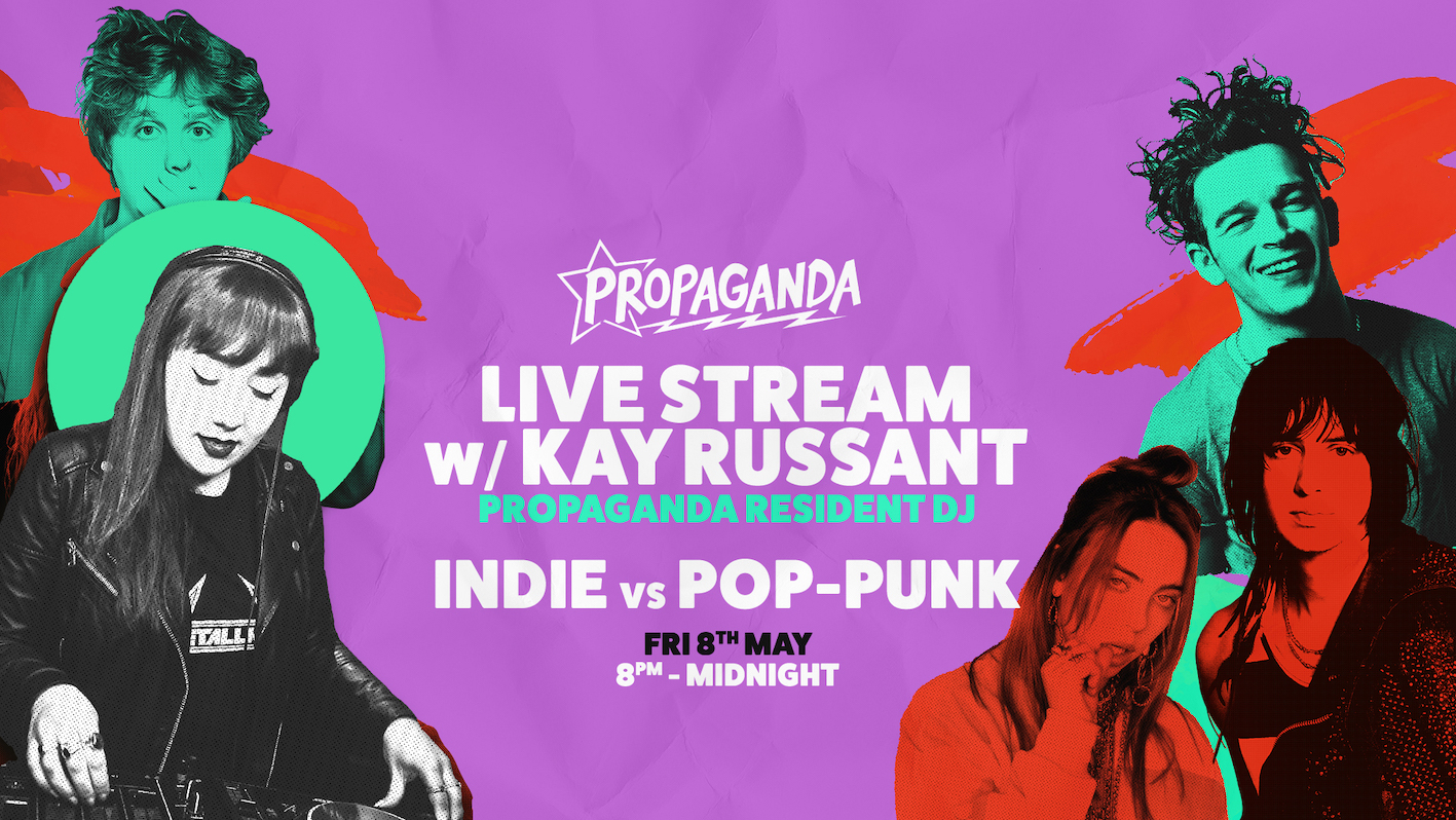 Propaganda YouTube Live Stream with Kay Russant – Indie vs Pop-Punk Special!