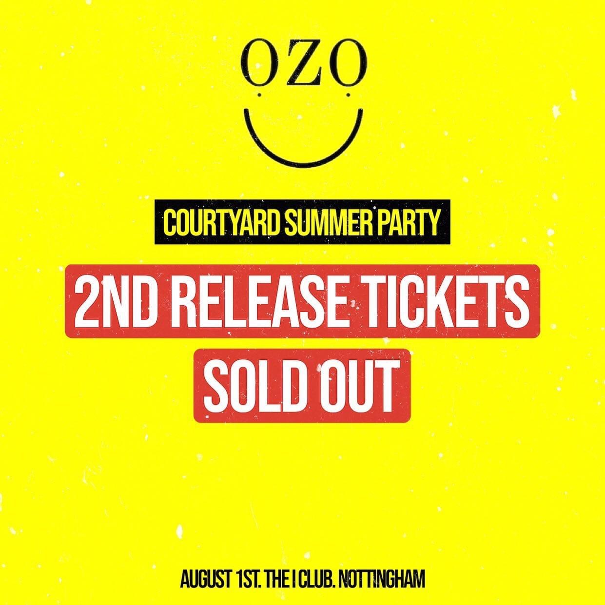 OZO- Tickets On Sale!