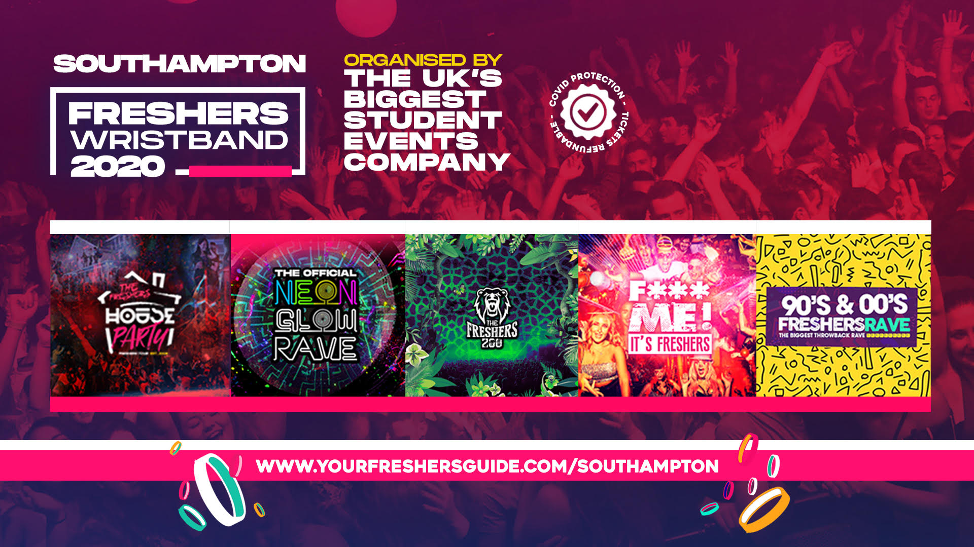 The Southampton Freshers Wristband // Southampton Freshers 2020