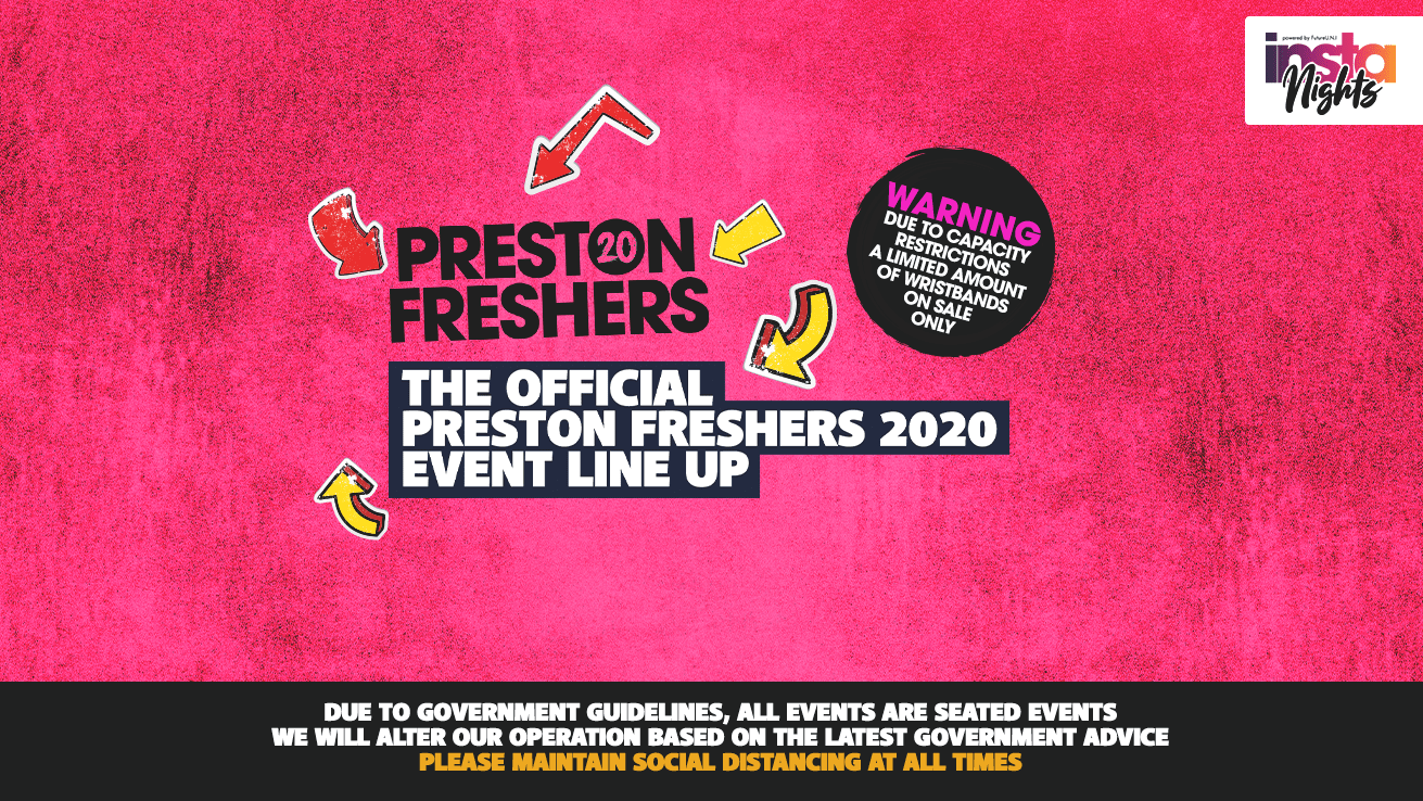 UCLAN Preston Freshers 2020 Wristband