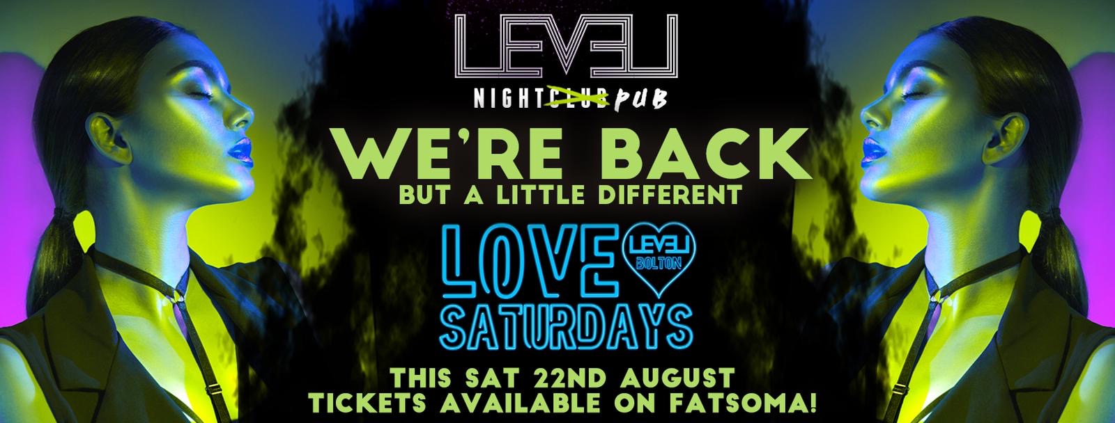 Level Night PUB  – Love Saturdays  – But slightly Different