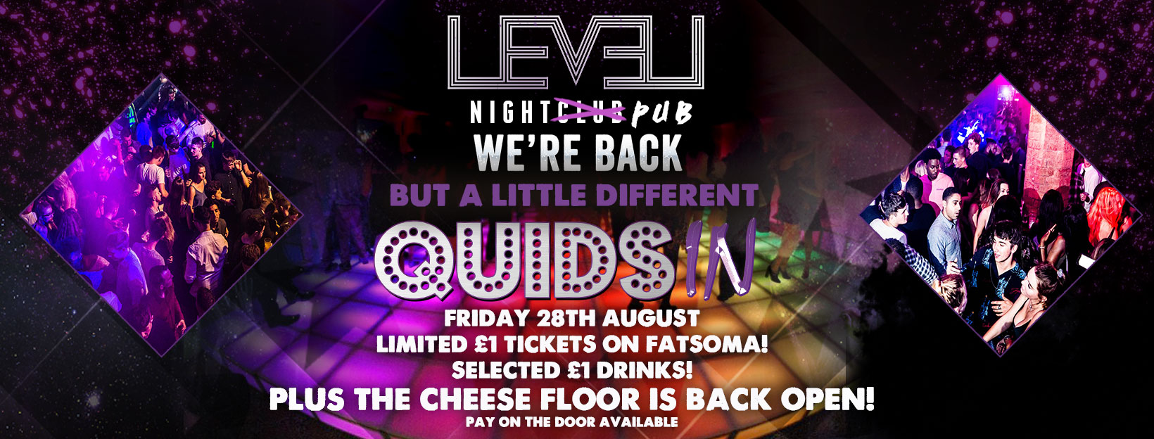 Level Night PUB  – Quids in – But slightly Different