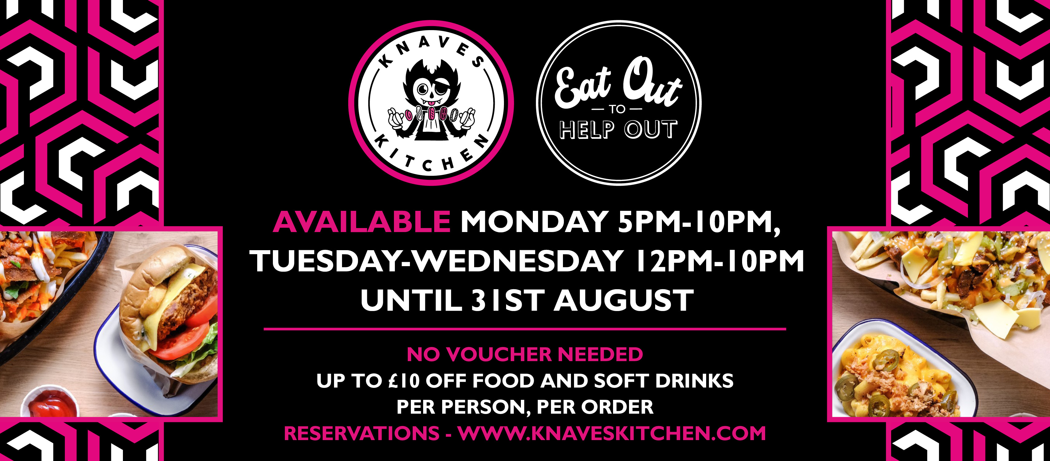Eat Out to Help Out – 50% off in August