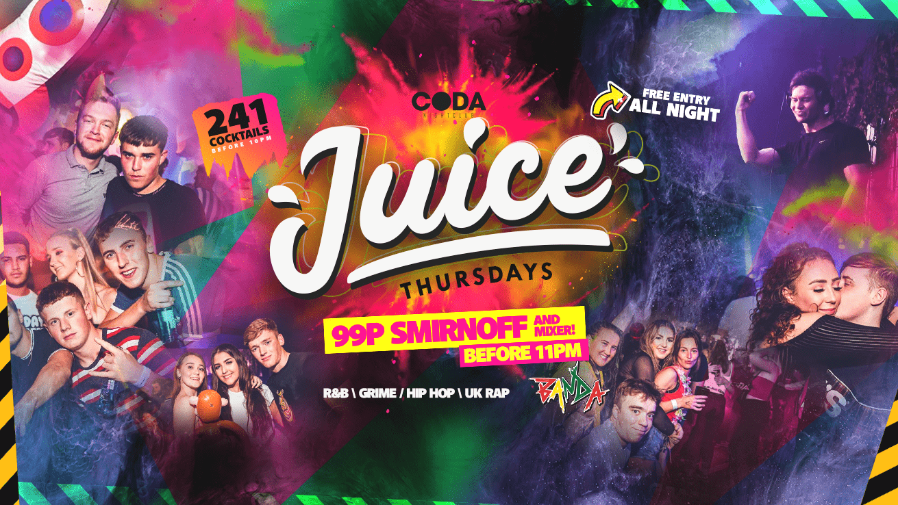 Juice Thursday at CODA – Thursday 3rd September