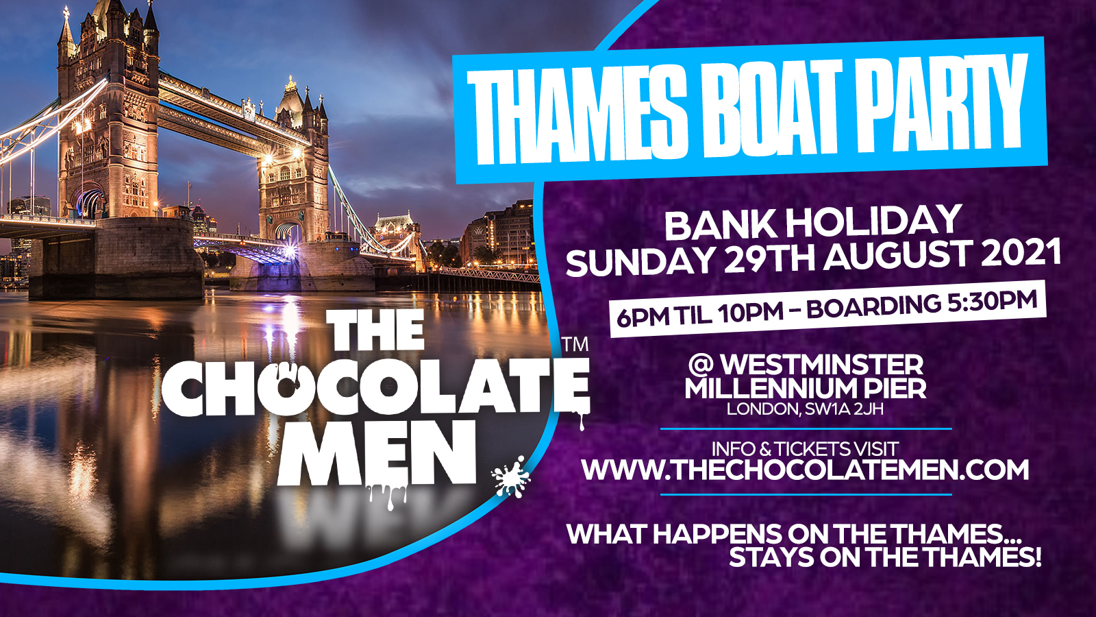 The Black Full Monty London Boat Party w/ The Chocolate ...