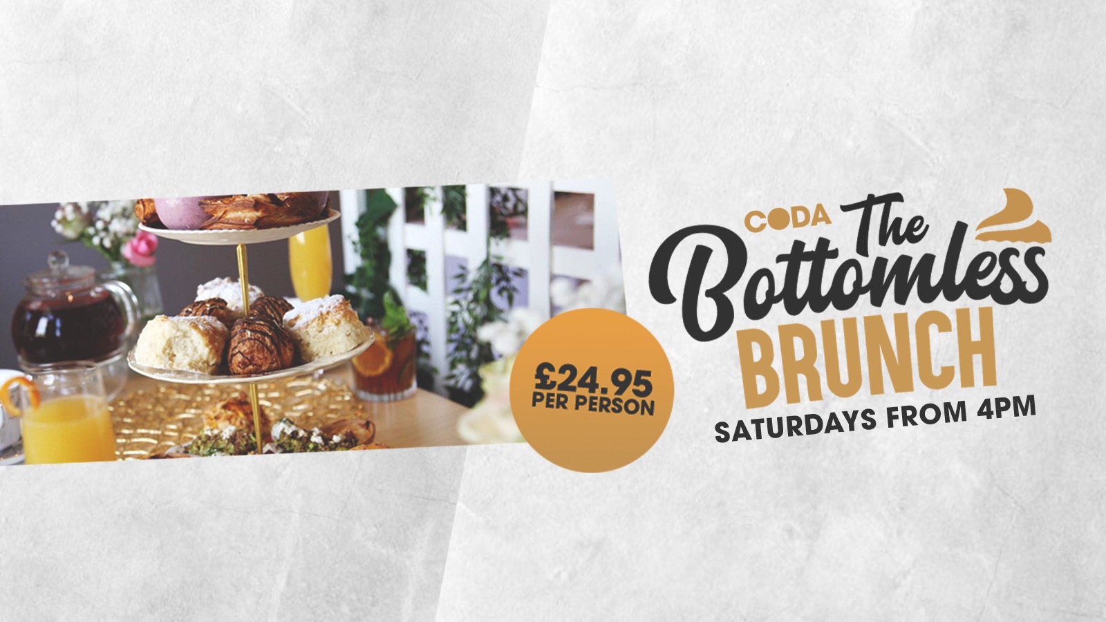 Coda Bottomless Brunch – Saturday 3rd October