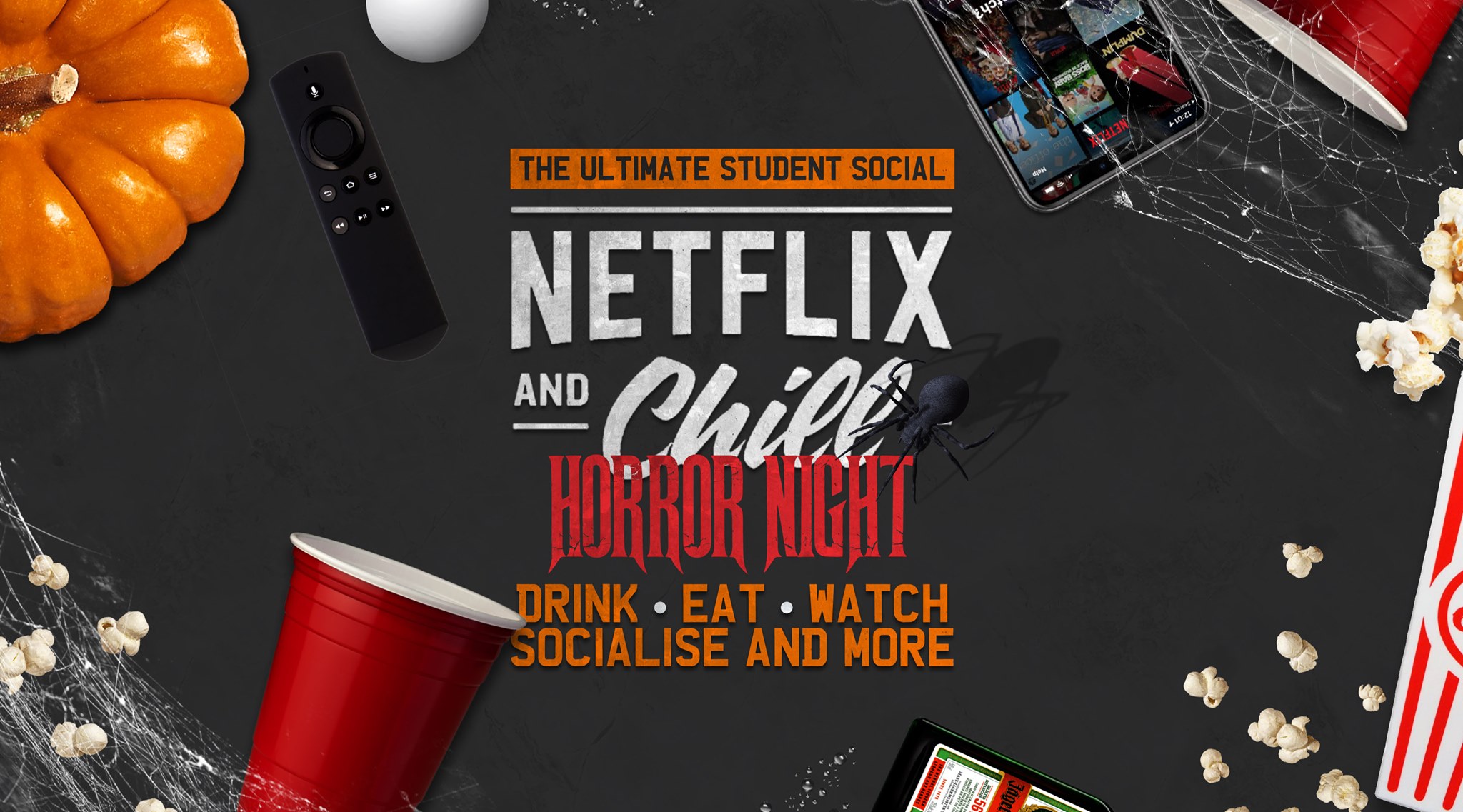 Netflix & Chill ? HORROR NIGHT  ?The Ultimate Spooky Social ?