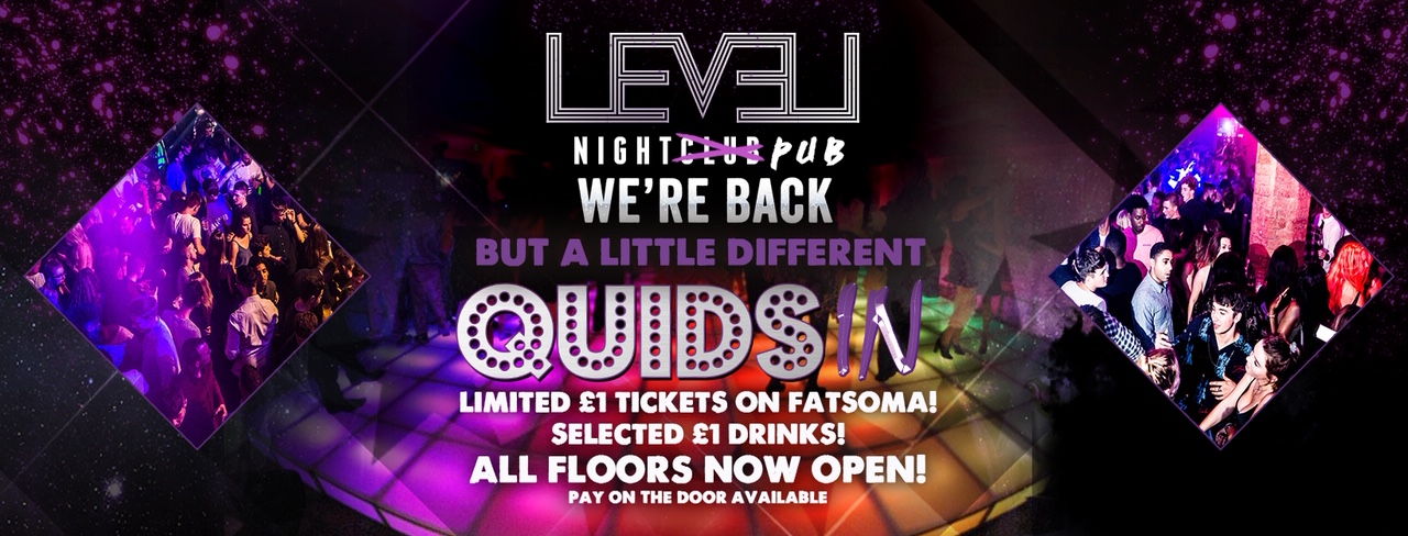 Level Night PUB  – Quids in – But slightly Different