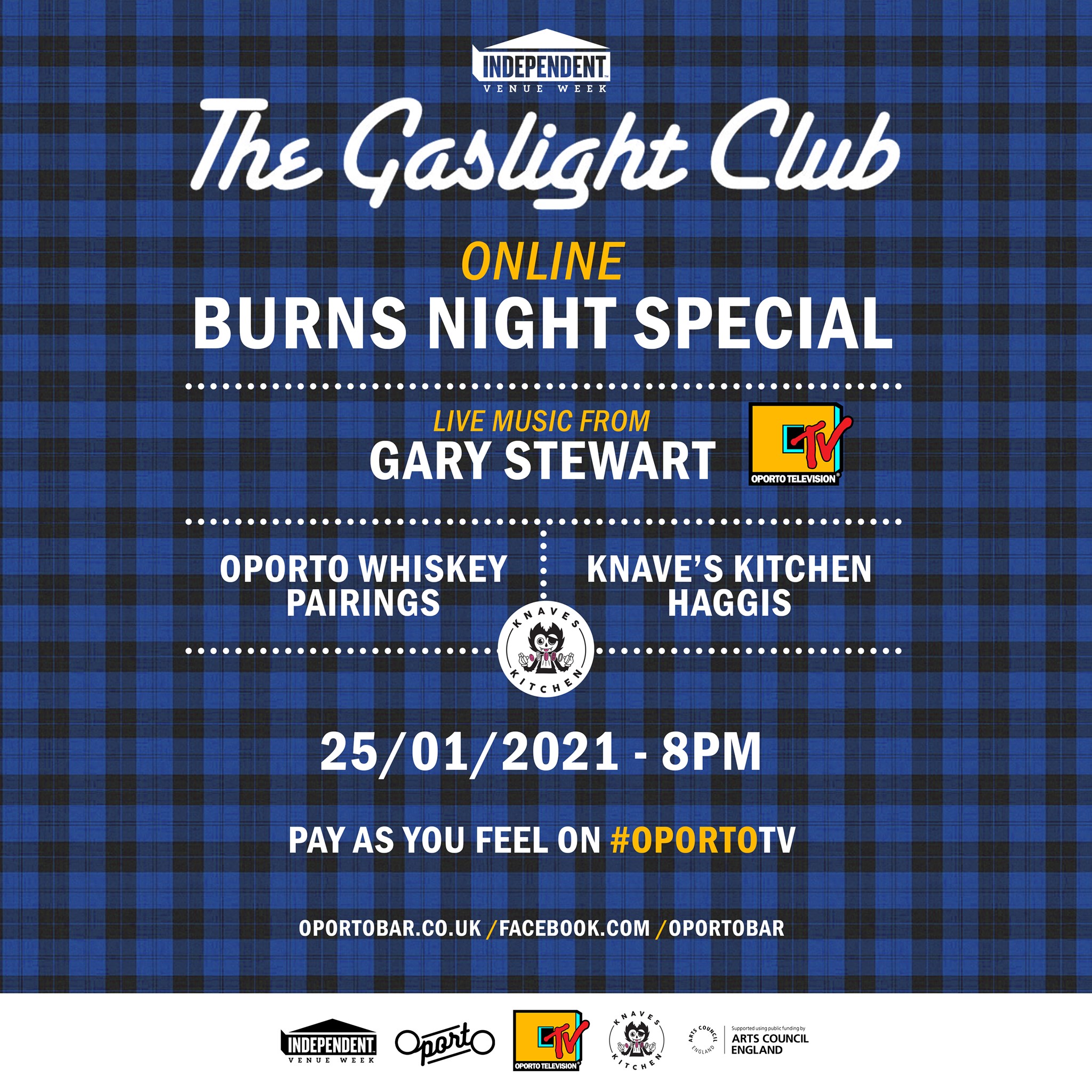 Gaslight Club Burns Night Special on #OportoTV for Independent Venue Week