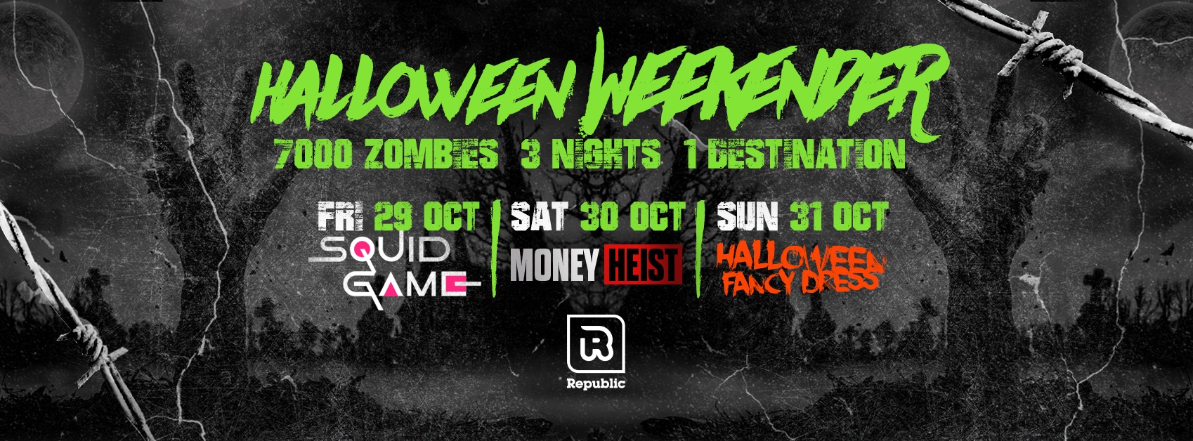 Halloween Weekender Pass – 4 Nights / 1 Ticket