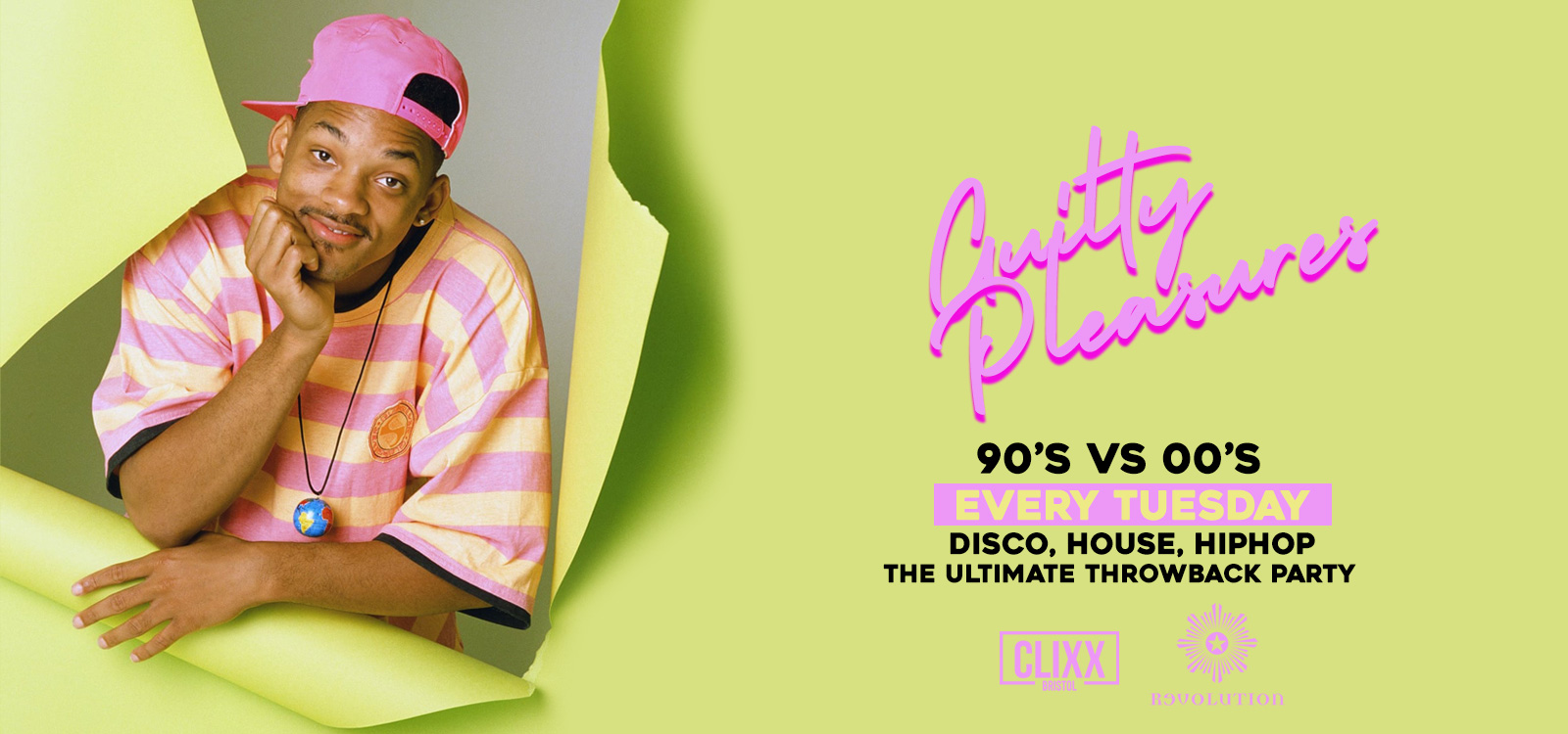 Guilty Pleasures 90’s VS 00’s – £1.50 Drinks + FREE CHEESY CHIPS!