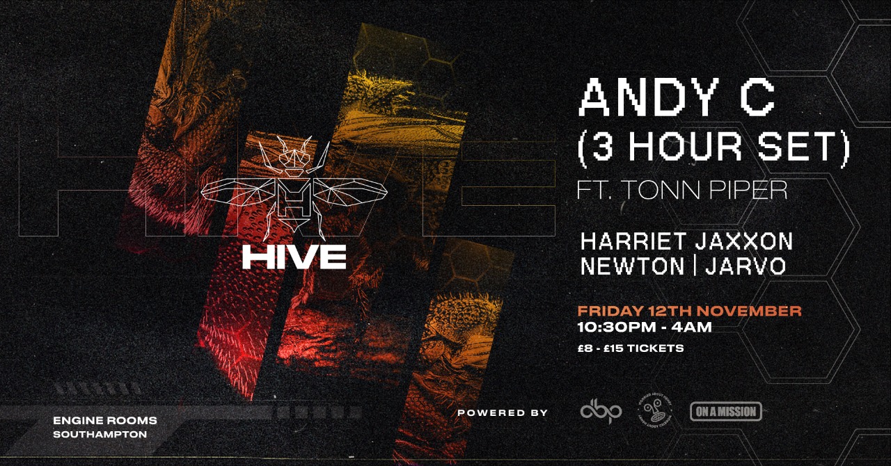 Hive Presents – ANDY C  – Warehouse party