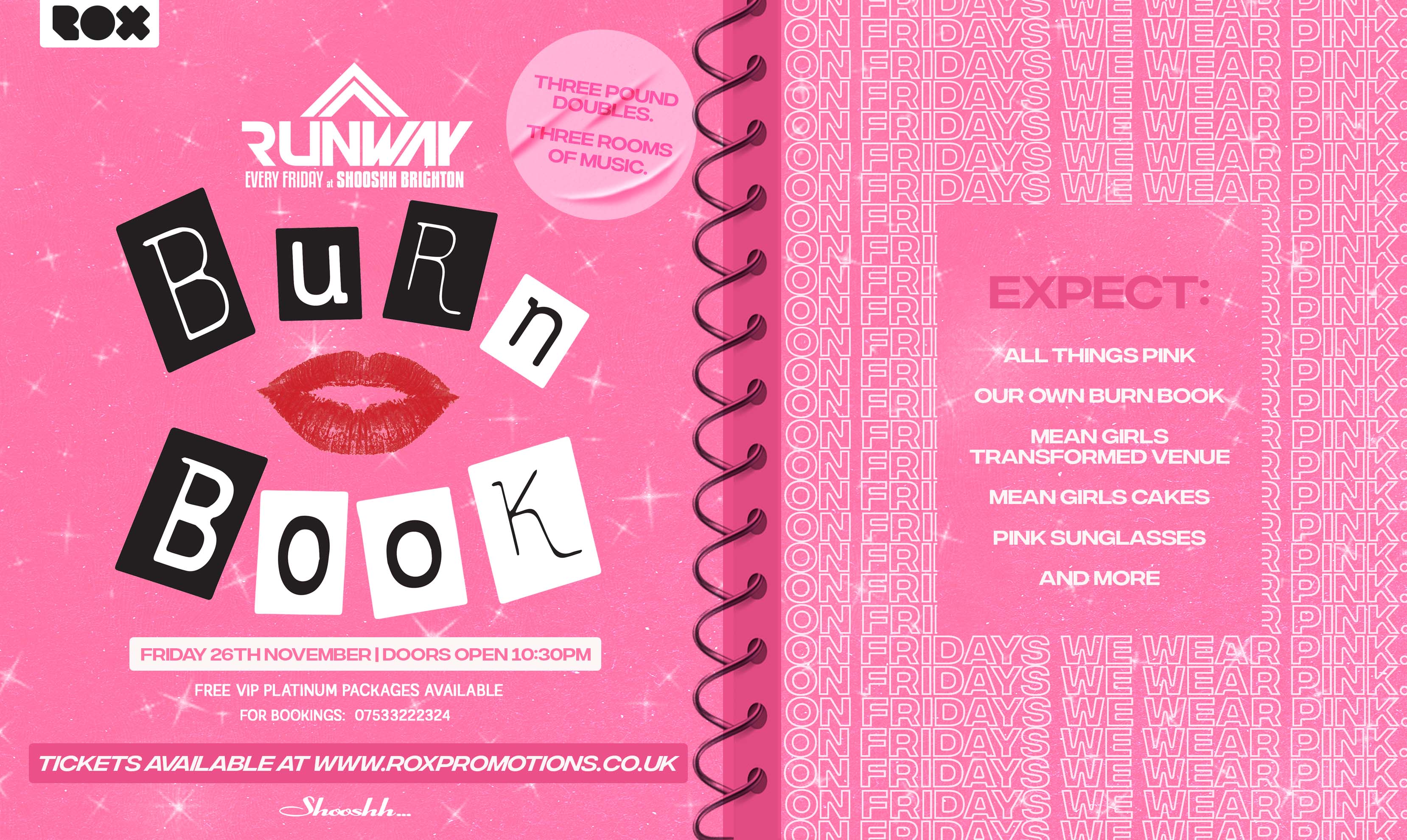 RUNWAY FRIDAYS • MEAN GIRLS • BURN BOOK SPECIAL • 03/12/21 at Shooshh