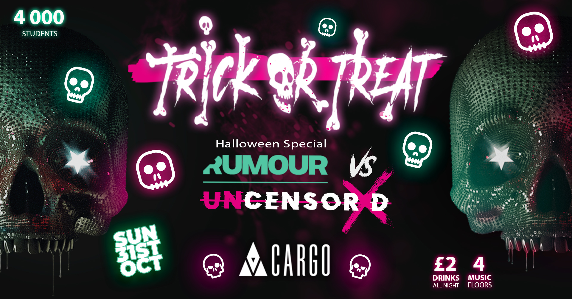 👻 CARGO PRESENTS TRICK OR TREAT 🎃 RUMOUR 🤫 VS UNCENSORED Manchester