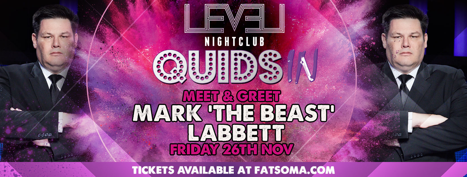 Quids In – The Chase Special – Meet and Greet with Mark ‘The Beast” Labbett